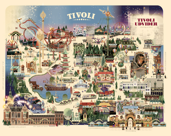 A map of last years Christmas at Tivoli, I thought this was cool, then again I have a thing for maps...